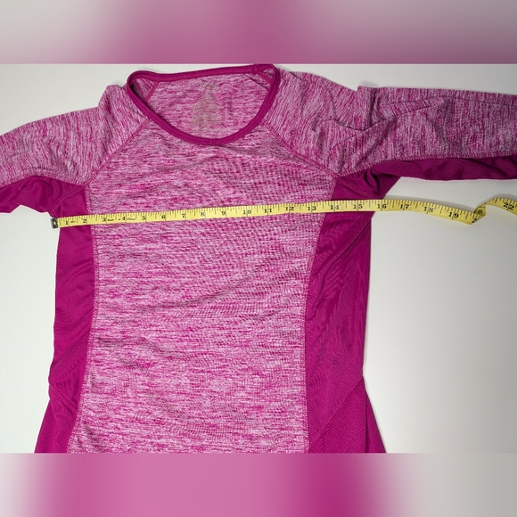 Danskin Now Womens Small (4-6) Fitted Long Sleeve Active Top Pink - Picture 6 of 8